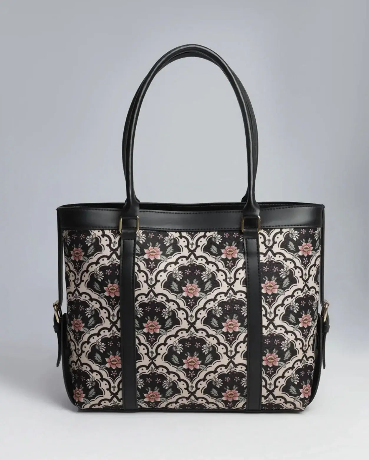 Floral Canvas Tote Bag