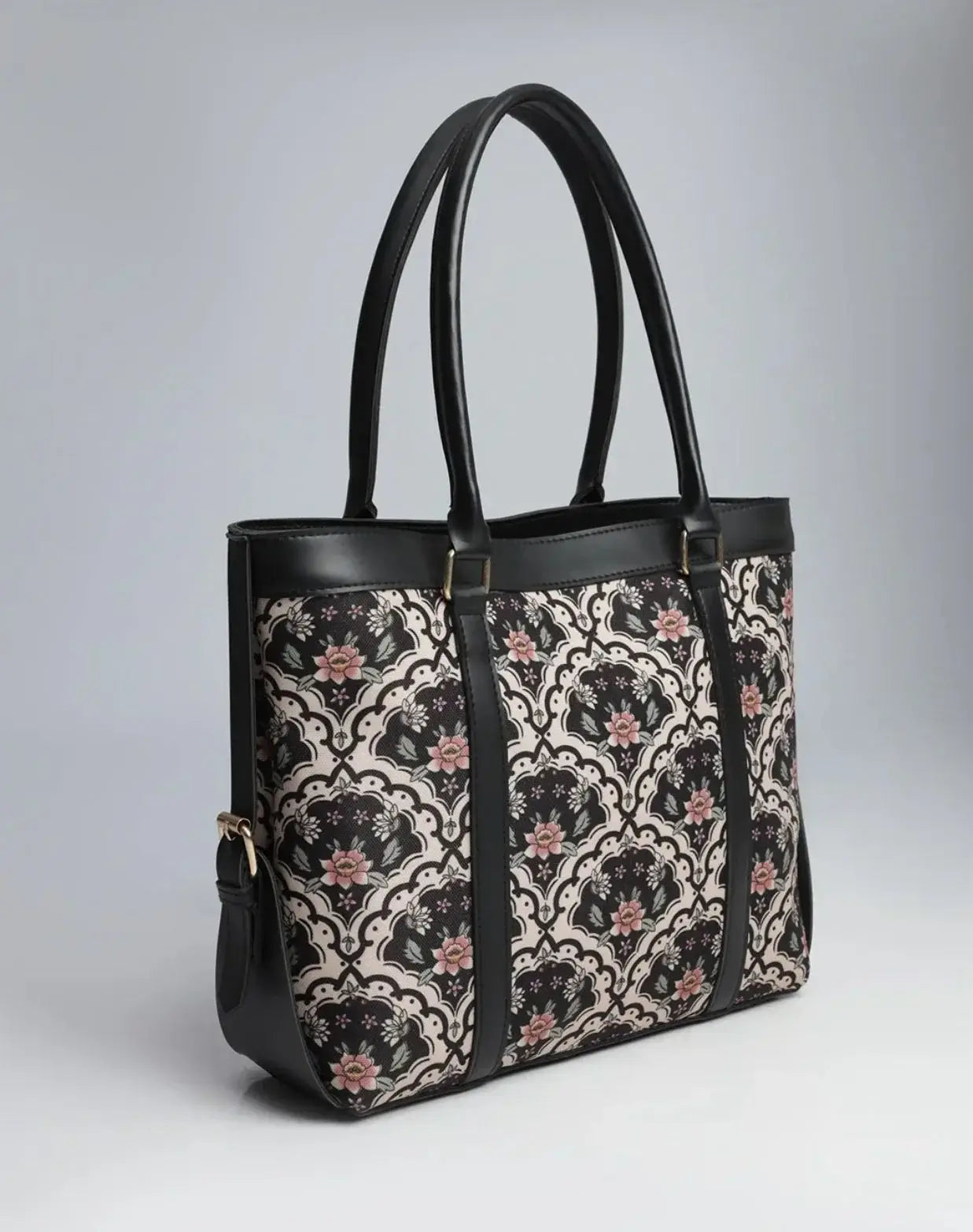 Floral Canvas Tote Bag
