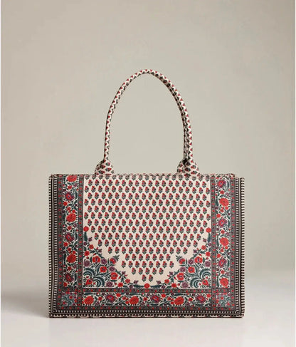 Floral Print Tote Bag